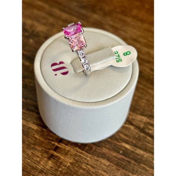 Bomb Party RBP5497 A Mesmerizing Gaze LC Pink Corundum & Rose Quartz Size 8 - Picture 4 of 5